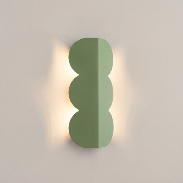 Kadulja zelena zidna lampa aluminijska BISCUIT – Thoro-image-1