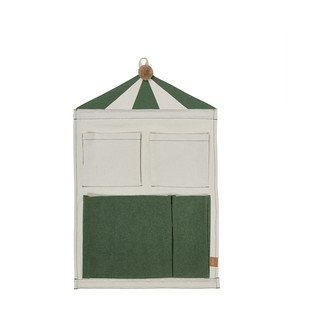 Zeleni/krem tekstilni viseći organizator 40x1x60 cm Circus – OYOY Mini