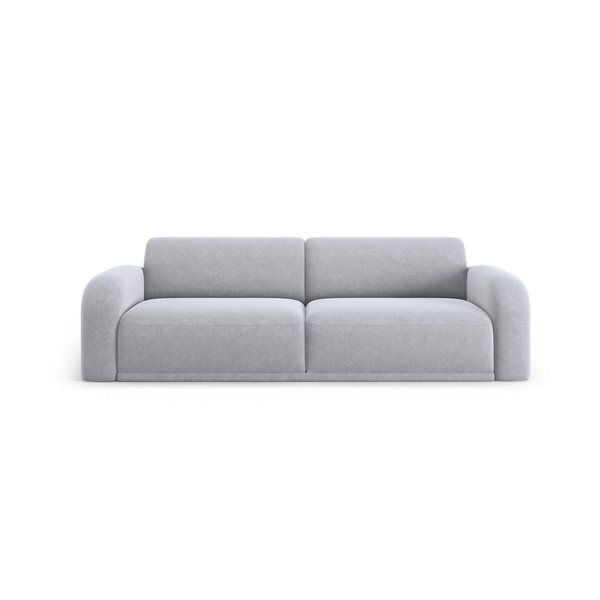 Svijetlo siva baršunasta sofa 242 cm Erin – Micadoni Home