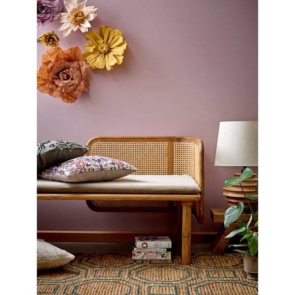 Stolna lampa u tamnoj prirodnoj boji s tekstilnim sjenilom (visina 54 cm) Svale – Bloomingville-image-3