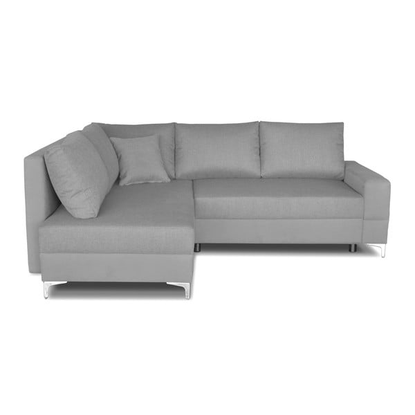 Sivi kutni kauč na razvlačenje Windsor &amp; Co. Sofe Zeta, lijevi kut