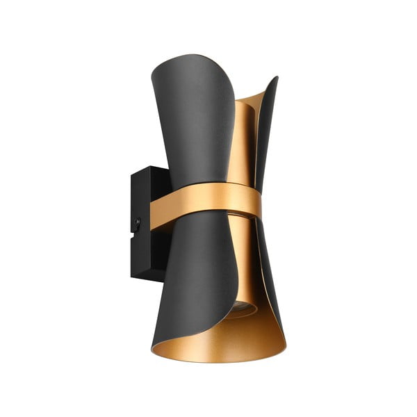 Crna/u brončanoj boji zidna lampa Coat – Trio-image-2