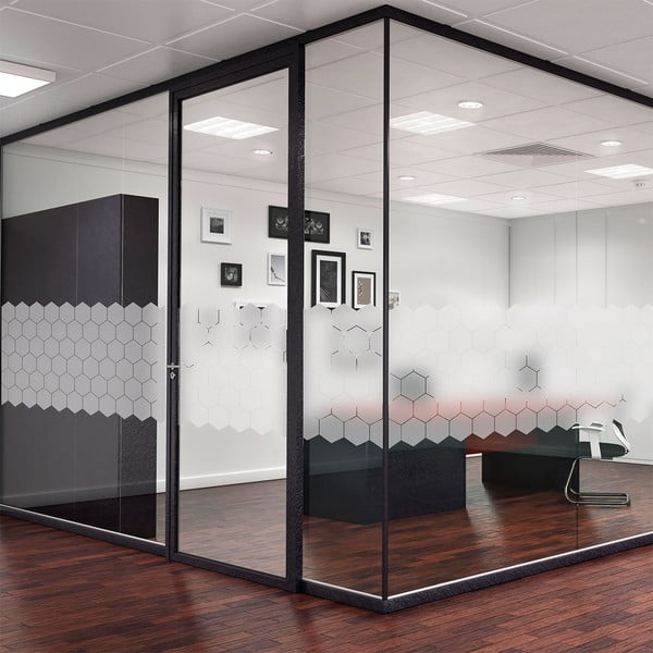 Set od 50 mat naljepnica za staklo Ambiance Hexagon-image-4