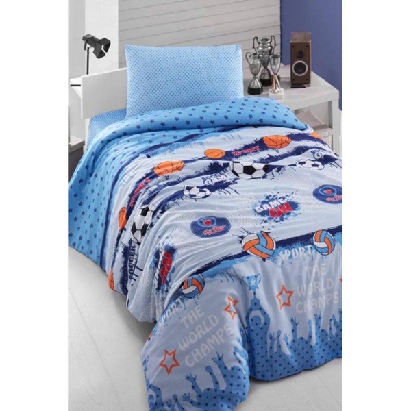 Posteljina za jednu osobu s plahtama Pure Cotton Teen, 160 x 220 cm