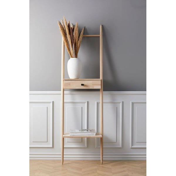 Regal od pune hrastovine u prirodnoj boji 30x170 cm Ebern – Villa Collection-image-1