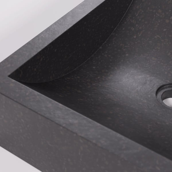 Crni terrazzo umivaonik Kave Home Sunday, 40 x 45 cm-image-2