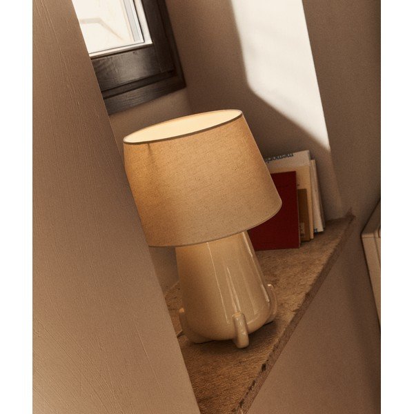 Bež/boje slonovače stolna lampa keramička (visina 45,5 cm) Odra – Kave Home-image-1