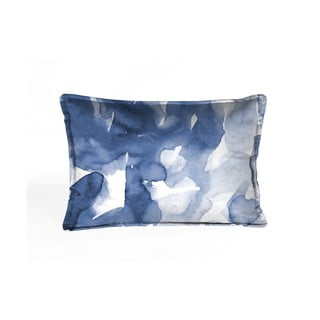 Plavi baršunasti jastuk Velvet Atelier, 50 x 35 cm