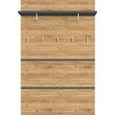 Ploča za vješanje garderobe u dekoru hrasta u prirodnoj boji Lissabon – Germania