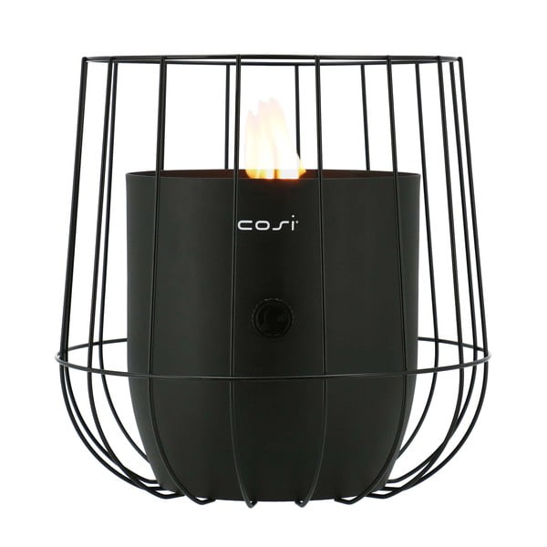 Crna plinska svjetiljka Cosi Basket, visina 31 cm