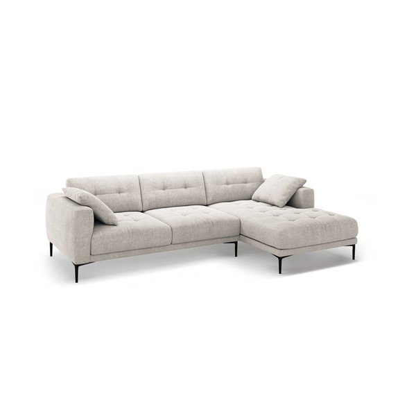 Bež kutna garnitura (s desnim kutom/s ležaljkom) Bemy – Micadoni -image-1