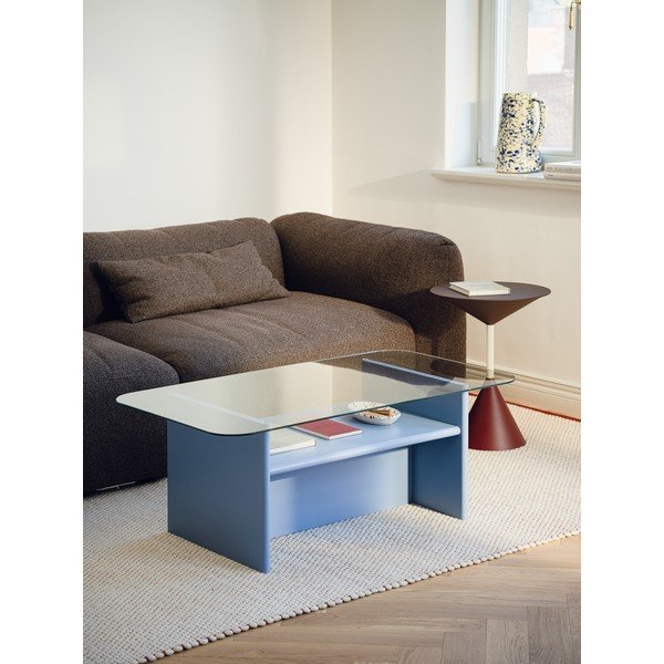 Svijetlo plavi stolić za kavu 63x100 cm Tovo – noo.ma-image-1