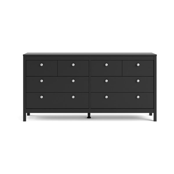 Crna niska komoda 159x80 cm Madrid – Tvilum-image-2