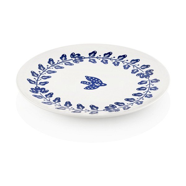 Set od 6 bijelo-plavih porculanskih tanjura Mia Bloom, ⌀ 26 cm-image-1