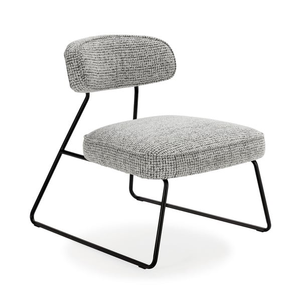 Crno-bijela fotelja Elon – Marckeric