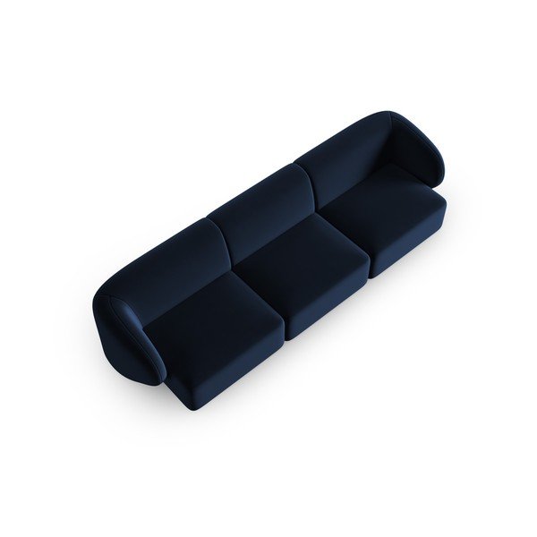 Plava baršunasti sofa 266 cm Paolo – Milo Casa-image-1