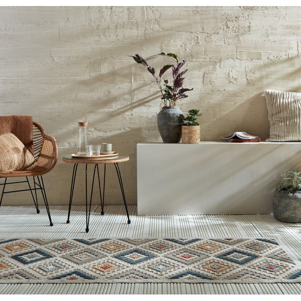 Krem vanjska staza 80x230 cm Zion Natural – Flair Rugs-image-1