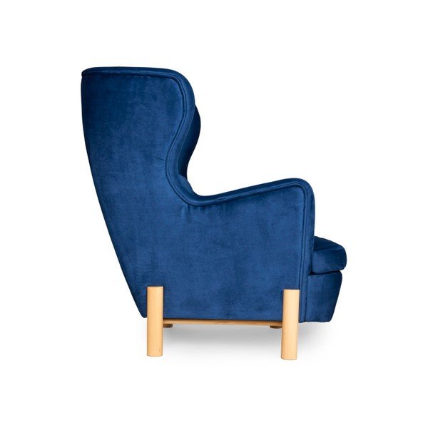 Tamnoplava fotelja SKANDICA Ingrid Navy Blue-image-2