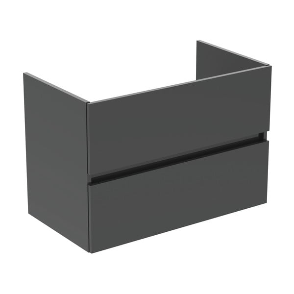 Sivi zidni ormarić za ispod umivaonika 80x55 cm Eurovit+ – Ideal Standard-image-2