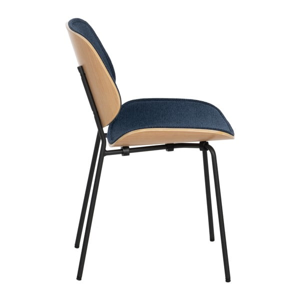 Tamno plave blagovaonske stolice u setu 2 kom Elio – Ixia-image-3