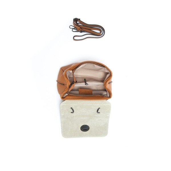 Smeđa kožna torbica Isabella Rhea Iocusta-image-2