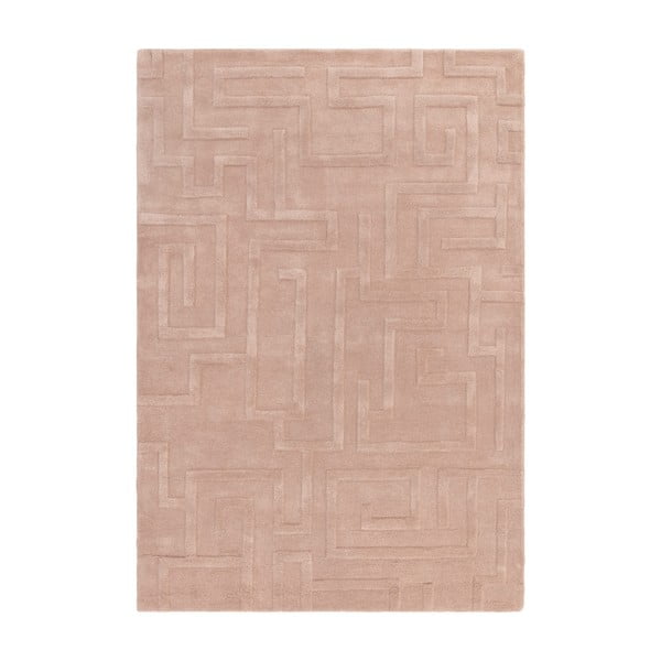 Svijetlo ružičasti vuneni tepih 200x290 cm Maze – Asiatic Carpets
