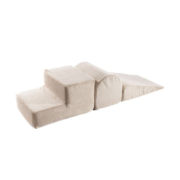 Bež set mekanih igrački od pjene 3 kom od samta visina 30 cm 45x143 cm – Meowbaby