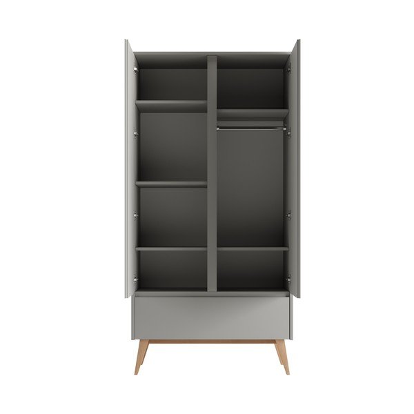 Siva dječja garderoba 100x52,5 cm Swing – Pinio-image-2