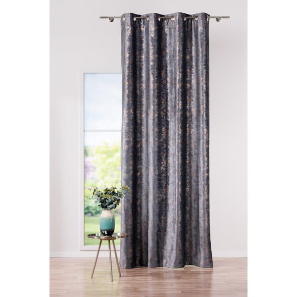 Antracitno siva zavjesa 140x260 cm Lhasa – Mendola Fabrics-image-1