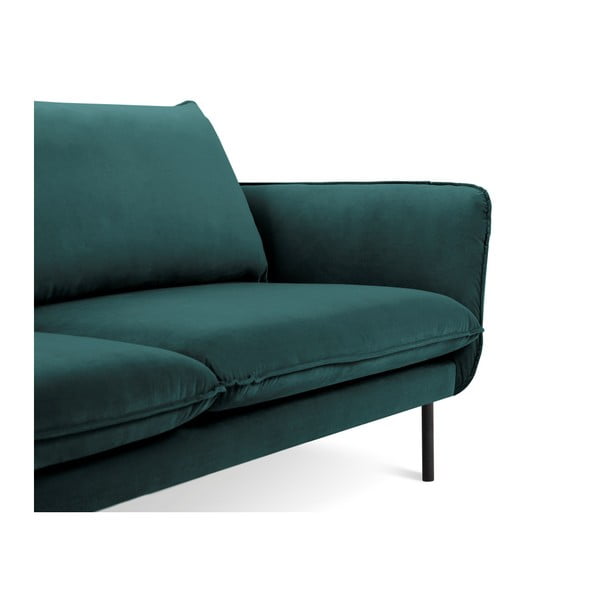 Petrolej zeleni baršunasti kauč Cosmopolitan Design Vienna, 160 cm-image-3