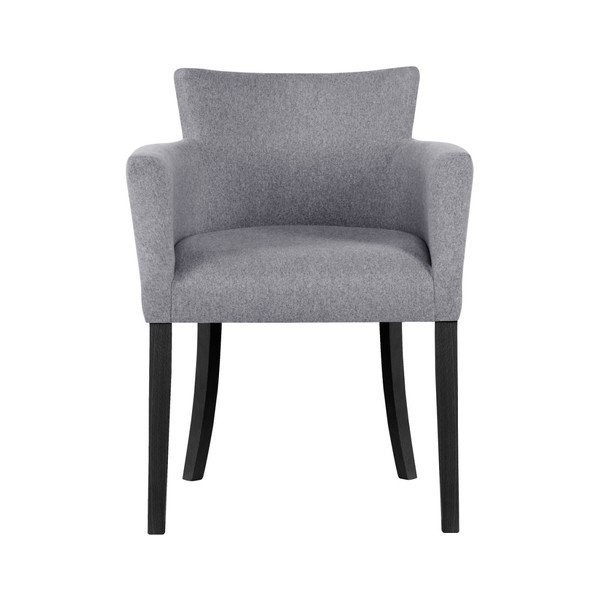 Siva stolica s nogama od crne bukve Ted Lapidus Maison Santal-image-1