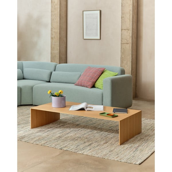 Stolić za kavu u dekoru hrasta u svijetloj prirodnoj boji 70x140 cm Litto – Kave Home-image-2