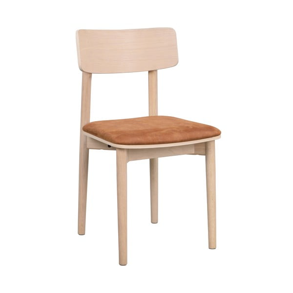 Konjak smeđe/u prirodnoj boji blagovaonske stolice u setu 2 kom od umjetne kože Wolcott – Rowico