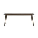 Smeđi proširiv blagovaonski stol s pločom stola u dekoru hrasta 190x90 cm Barrali – Unique Furniture