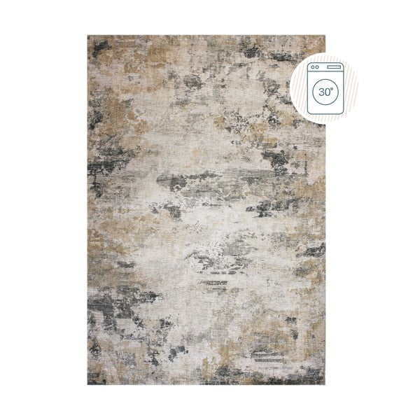 Sivo-bež periv tepih 115x170 cm Lila Abstract – Flair Rugs
