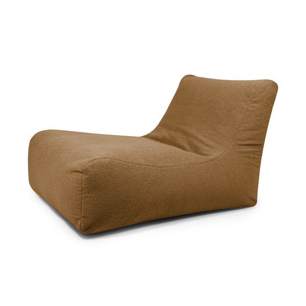 Smeđa vreća za sjedenje od bouclé tkanine Lounge 100 – SLOWDOWN