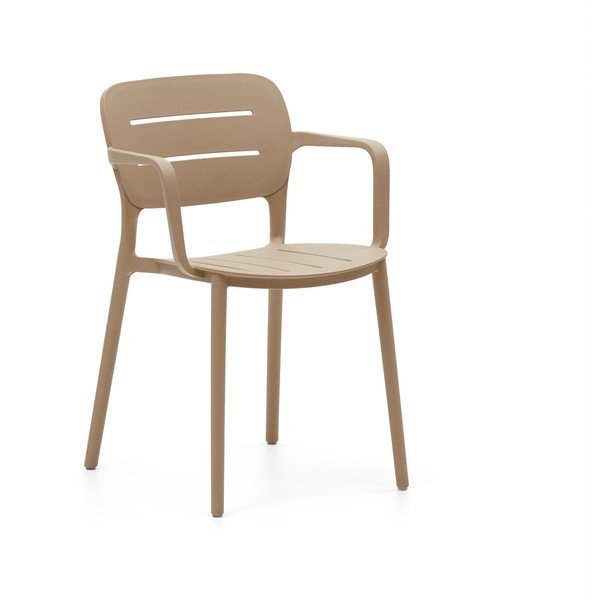 Bež plastična vrtna stolica Morella – Kave Home-image-2