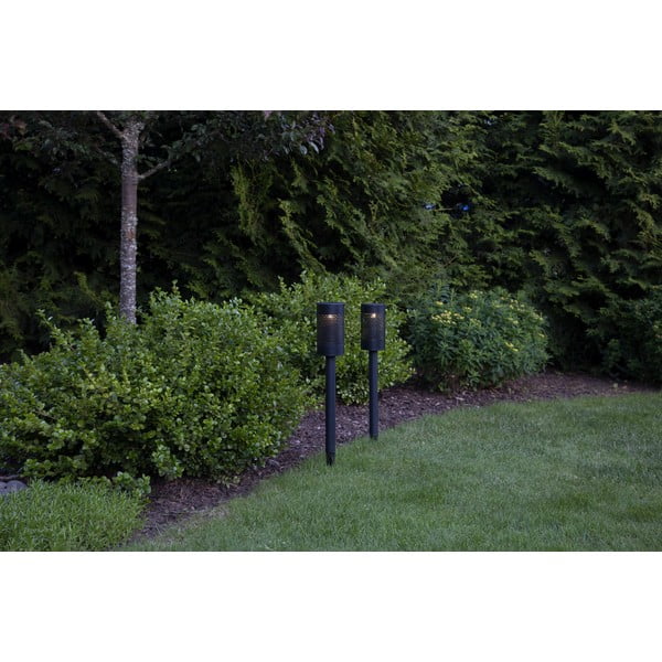 Crna solarna LED rasvjeta od nehrđajućeg čelika Star Trading Blace, visina 46 cm-image-3