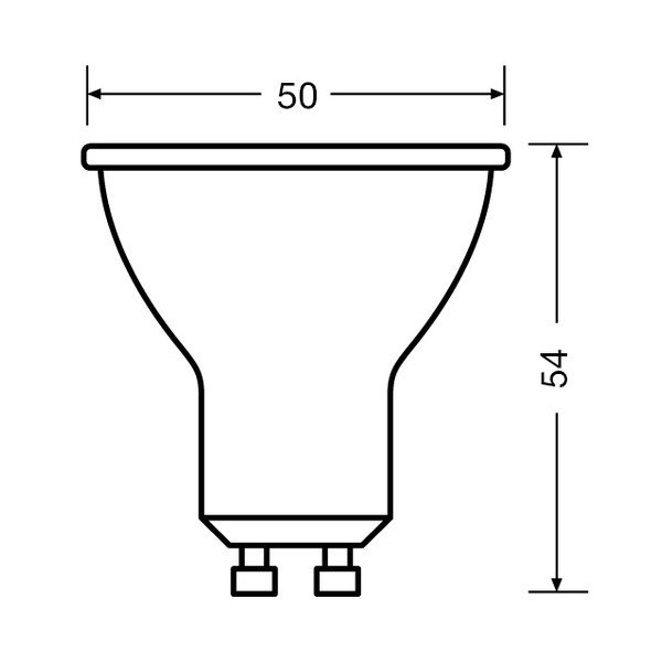 Topla LED žarulja GU10, 5 W - Candellux Lighting-image-3