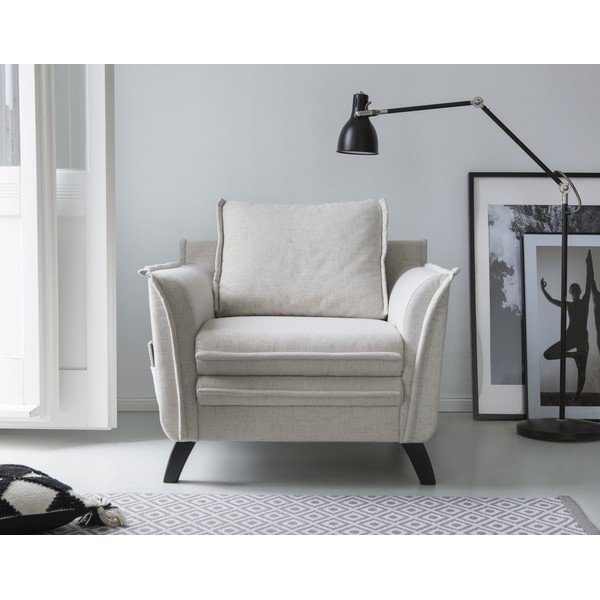 Svijetlo bež fotelja Miuform Charming Charlie-image-1