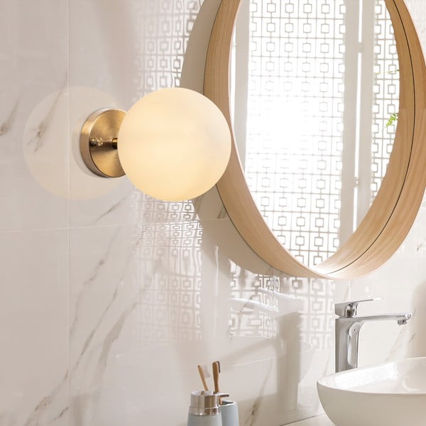 Bijela/u brončanoj boji zidna lampa ø 15 cm Atmaca – Opviq lights-image-3