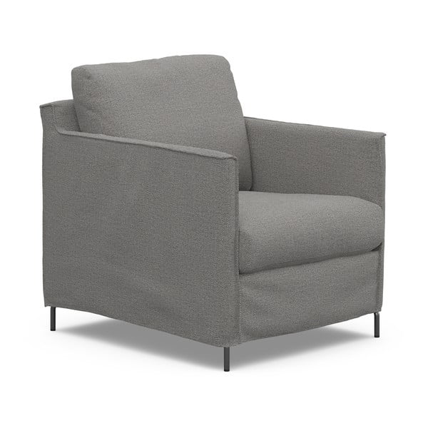 Siva fotelja Petito – Furninova -image-2