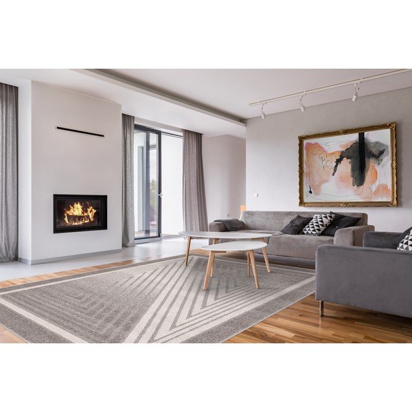 Sivi/krem tepih 200x280 cm Lori – FD-image-1