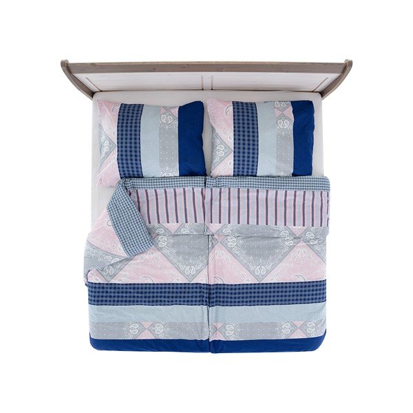 Plava posteljina za krevet za jednu osobu od krepa 140x200 cm Top Class – B.E.S.-image-2