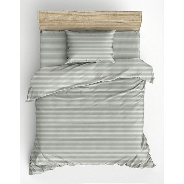 Kadulja zelena posteljina za krevet za jednu osobu 200x140 cm Stripe  – Mijolnir-image-2