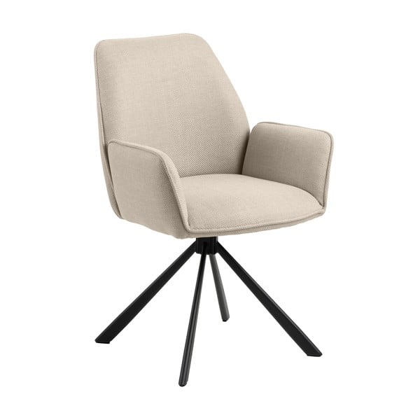 Bež podstavljene blagovaonske stolice u setu s naslonima za ruke 2 kom Glenda – Actona