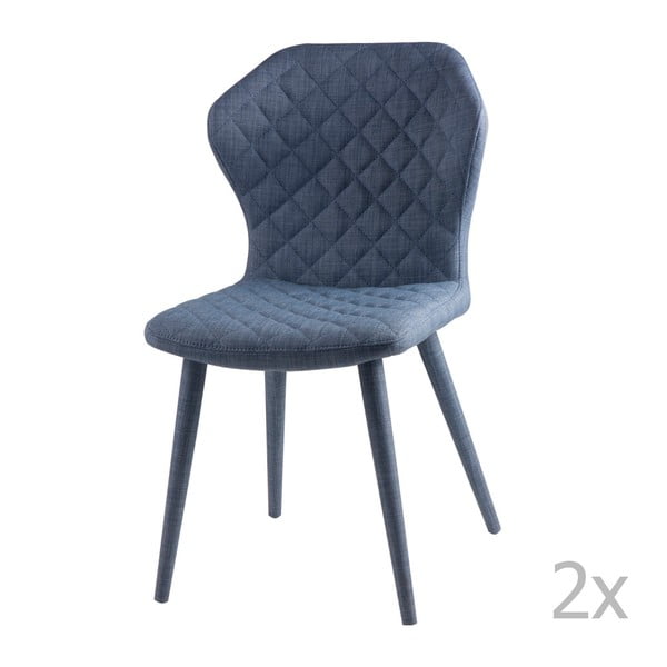 Set od 2 plave blagovaonske stolice sømcasa Avery
