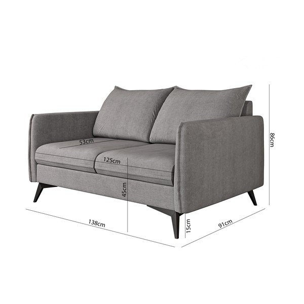 Siva sofa 138 cm Juli Bis – Ropez-image-3