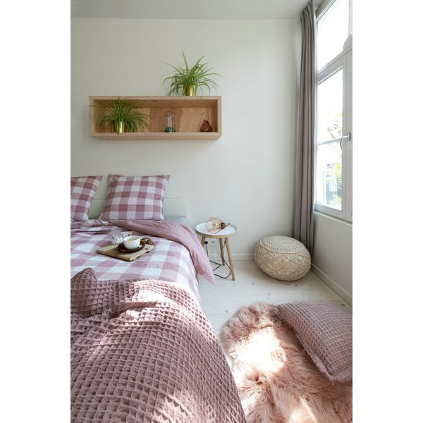 Rozi pamučni pokrivač za krevet Tiseco Home Studio, 250 x 260 cm-image-1