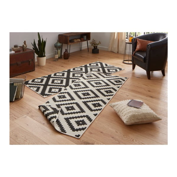 Krem-crni vanjski tepih NORTHRUGS Malta, 80 x 345 cm-image-3